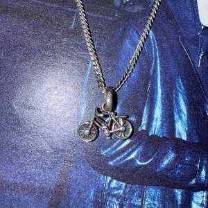 Links of London Bicycle Silver Charm Necklace 24 In Cuban